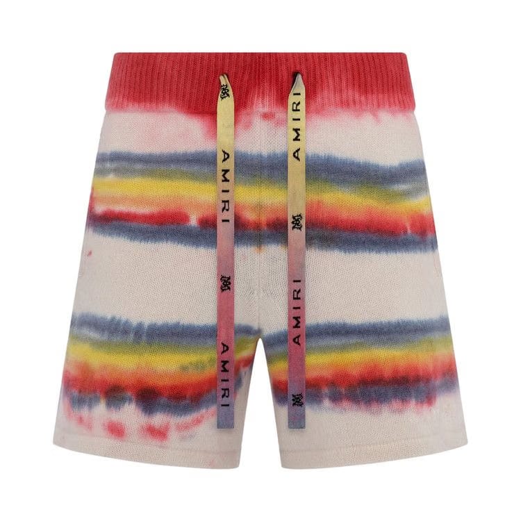 Amiri Rainbow Tie Dye Shorts Multicolor
