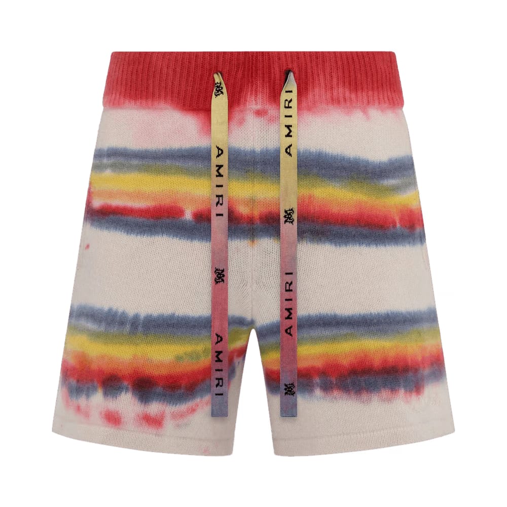 Amiri Rainbow Tie Dye Shorts Multicolor