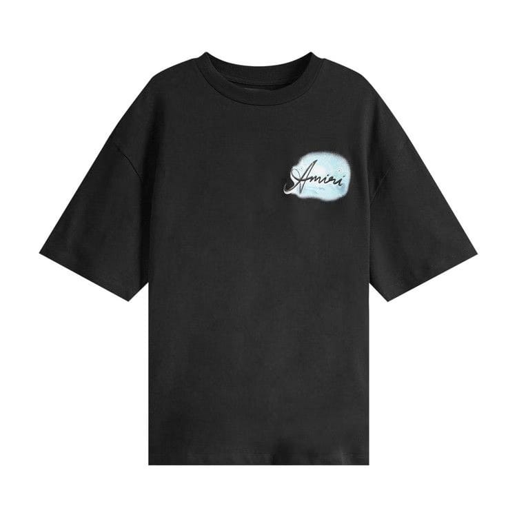 Amiri Airbrush Oversized T-Shirt Black