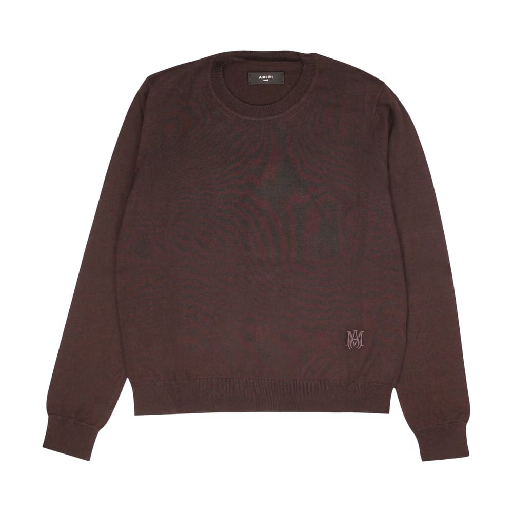 Amiri Embroidered Crew Brown