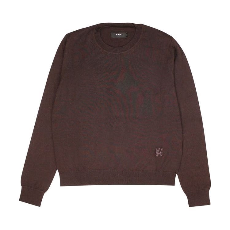 Amiri Embroidered Crew Brown