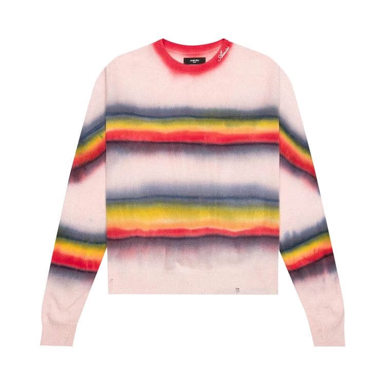 Amiri Rainbow Tie Dye Crew Multicolor