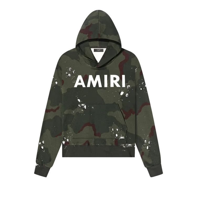 Amiri Army Logo Hoodie Camo