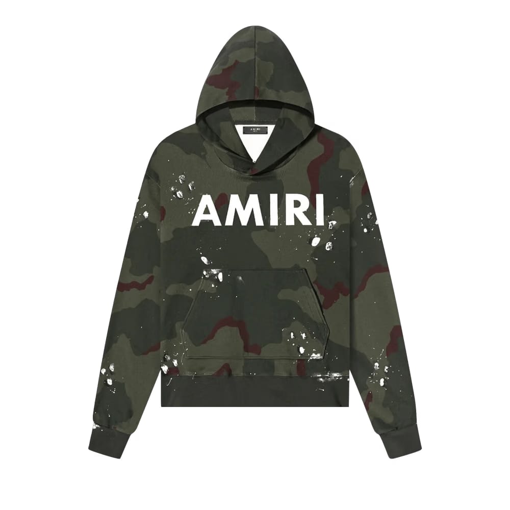 Amiri Army Logo Hoodie Camo