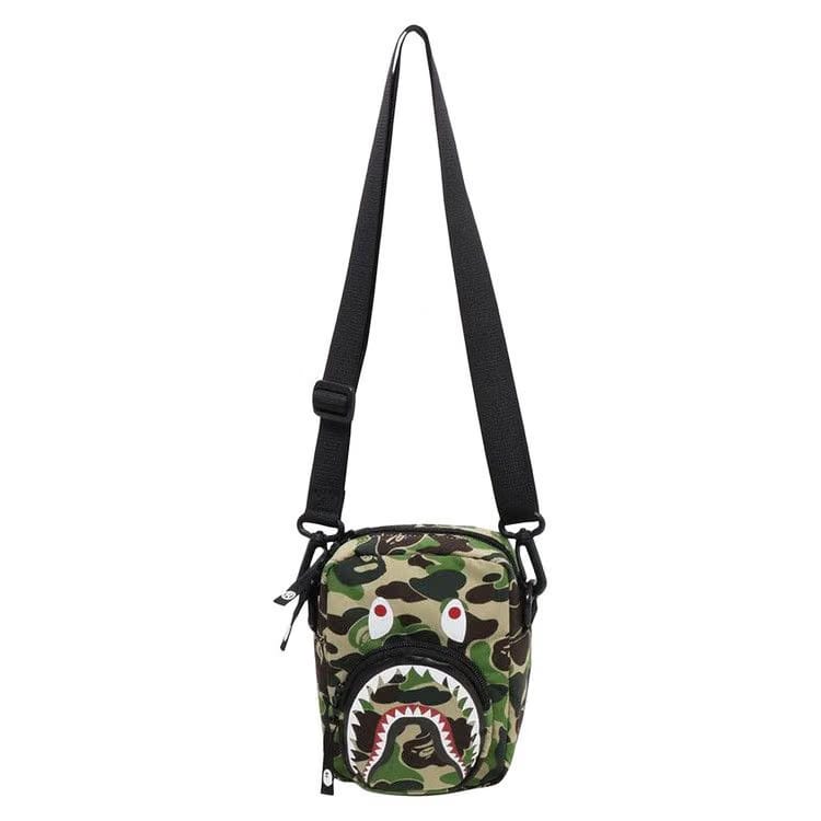 BAPE ABC Camo Shark Mini Bag Green
