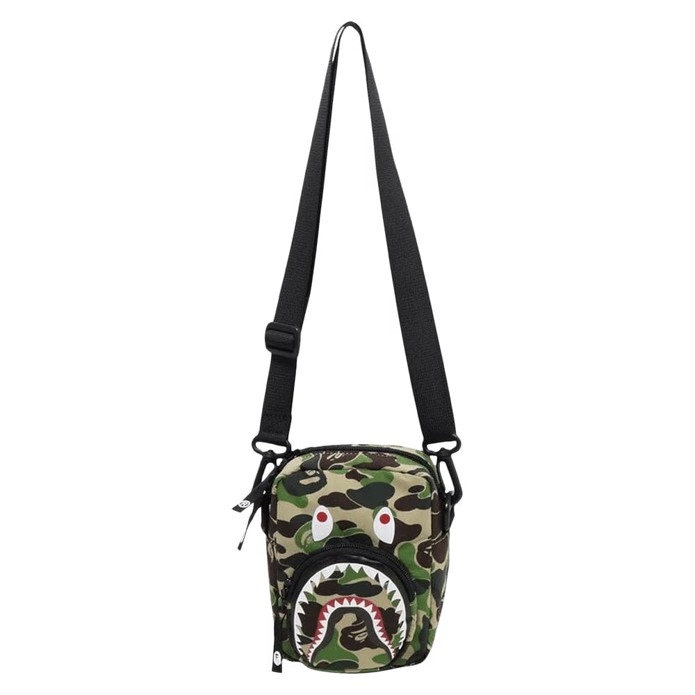 BAPE ABC Camo Shark Mini Bag Green