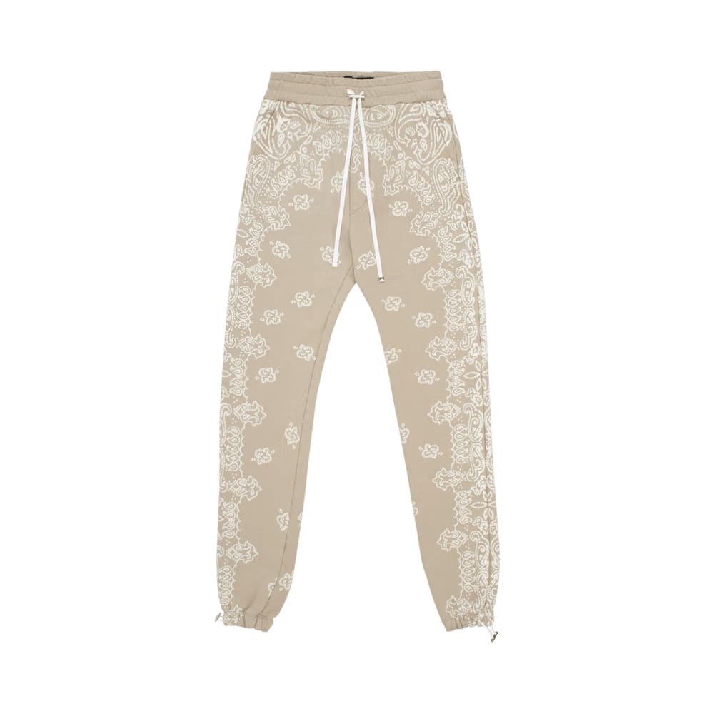 Amiri Bandana Bleach Sweatpants Crockery
