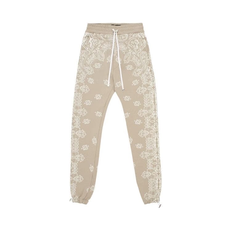 Amiri Bandana Bleach Sweatpants Crockery