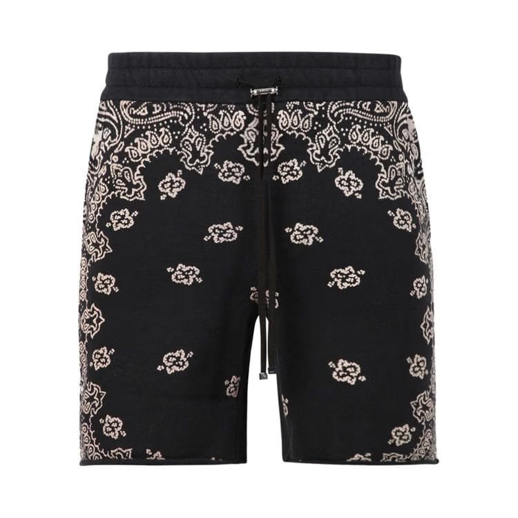 Amiri Bandana Bleach Shorts Multicolor