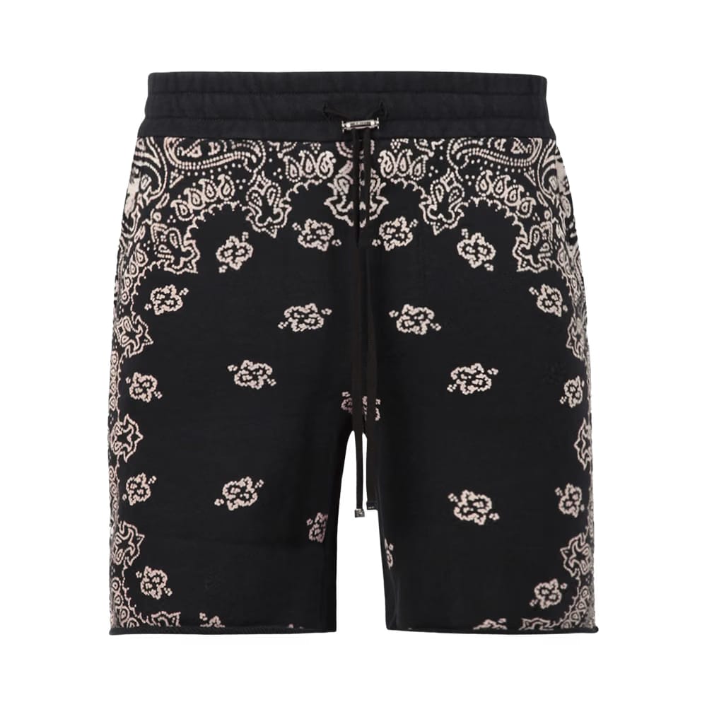 Amiri Bandana Bleach Shorts Multicolor