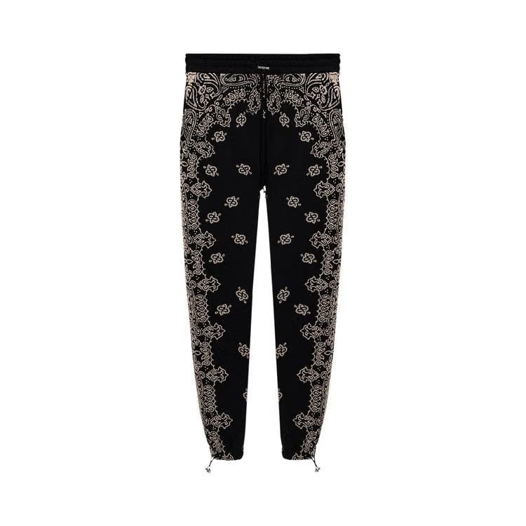 Amiri Bandana Bleach Sweatpants Black