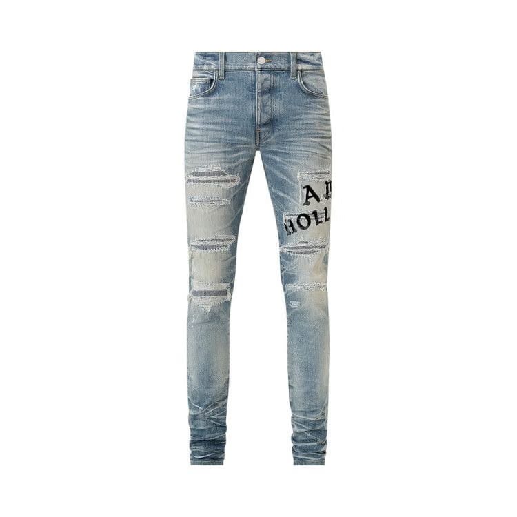 Amiri Hollywood Repaired Jean Honeycomb Indigo