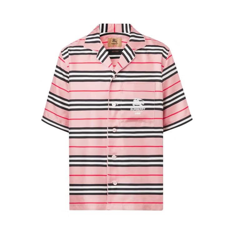 Supreme x Burberry Icon Stripe Silk Pyjama Shirt (Burberry Exclusive) Archive Beige
