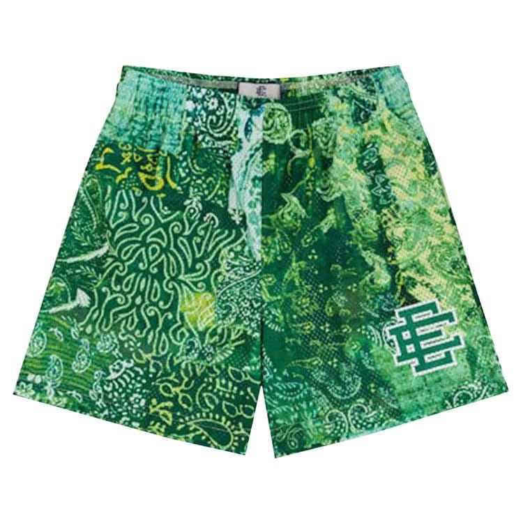 Eric Emanuel EE Basic Shorts Neon Green Paisley