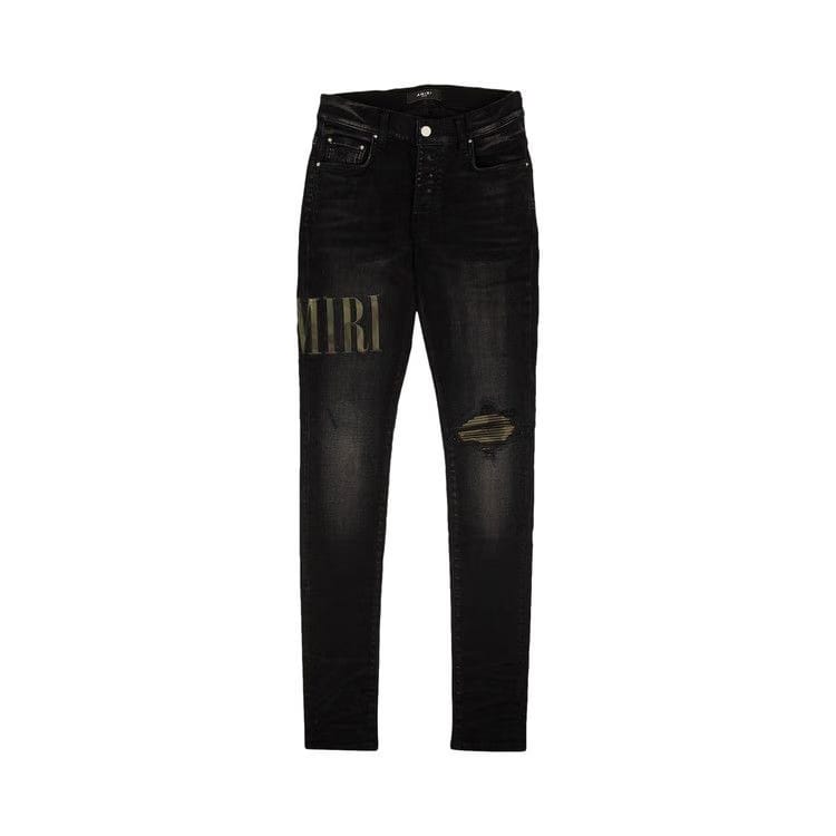 Amiri Core Applique Jean Aged Black