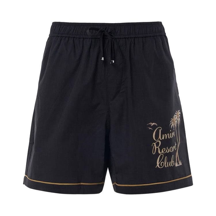 Amiri Twisted Palms Shorts Black