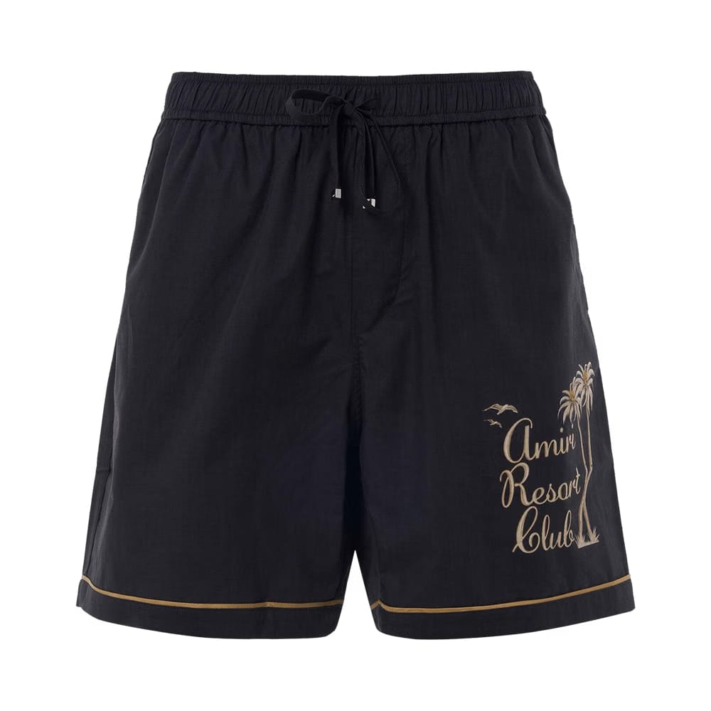 Amiri Twisted Palms Shorts Black