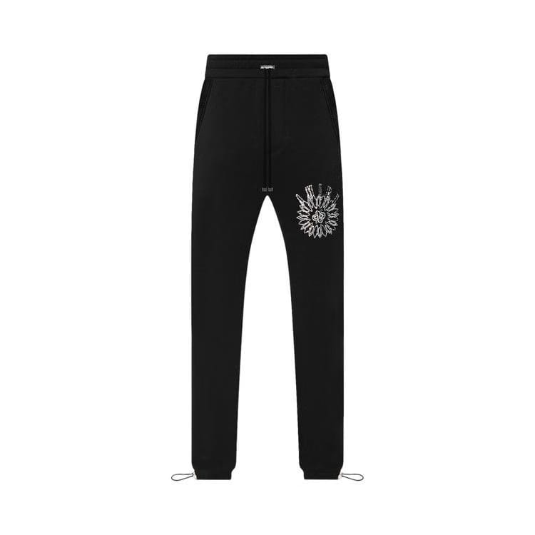 Amiri Crystal Stick Poke Sweatpants Black