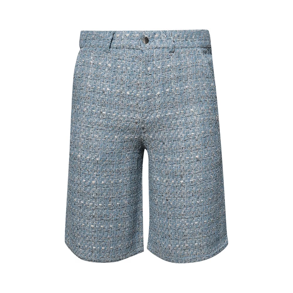 Amiri Boucle Shorts Ashley Blue