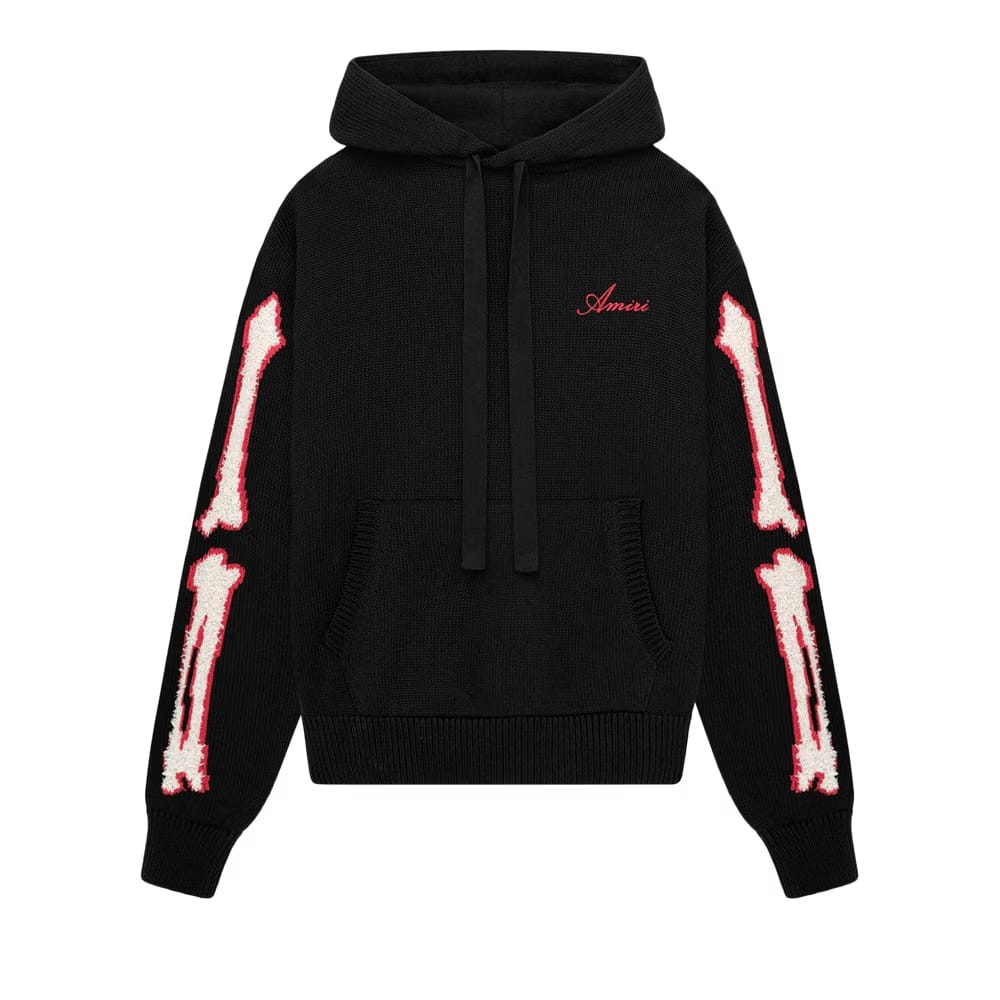 Amiri Bones Hoodie Black