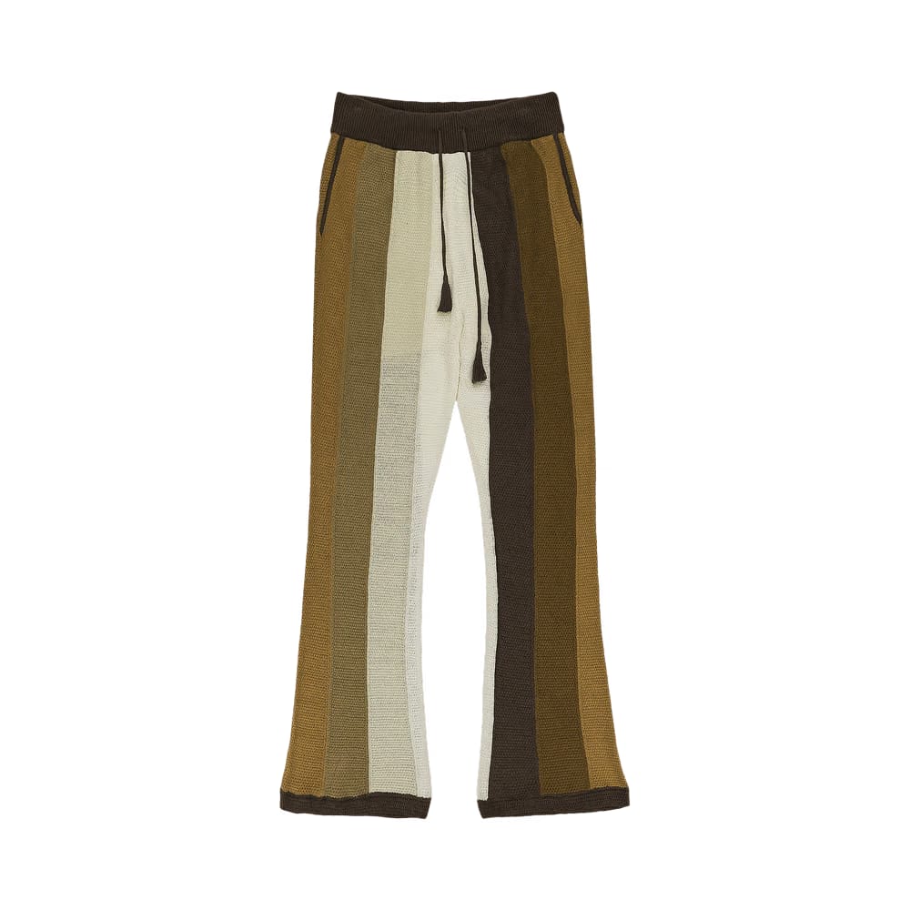 Amiri Color-Block Drawstring Pants Brown
