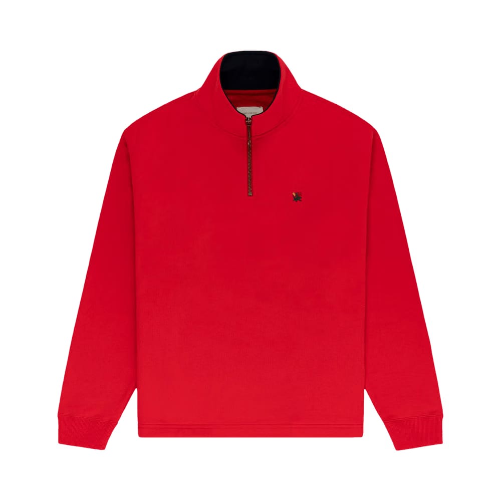 Aimé Leon Dore Crest Quarter Zip Pullover True Red