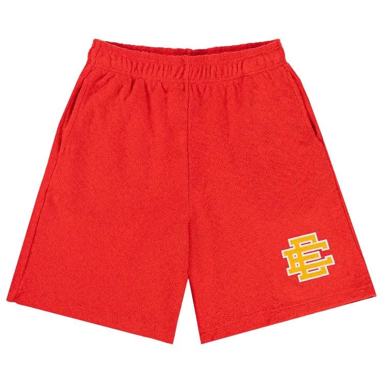 Eric Emanuel EE Boucle Shorts Red