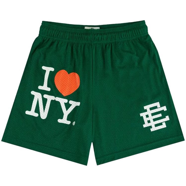Eric Emanuel EE I Love New York Shorts Green/White