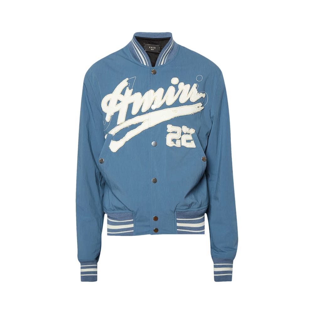 Amiri Shrunken Bomber Bluefin