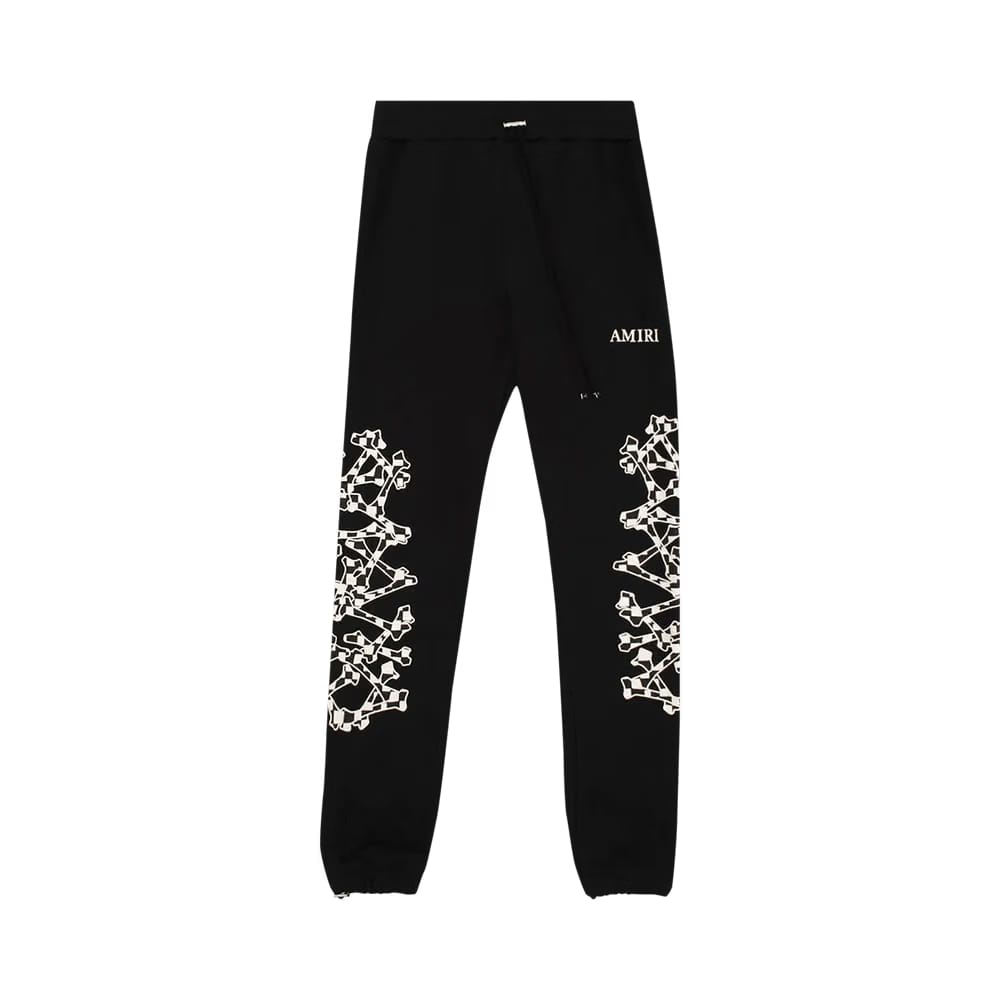 Amiri Checkered Bones Sweatpant Black