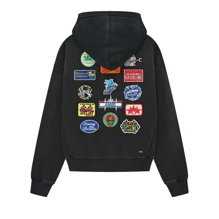 Amiri Station Patch Oversized Hoodie Black