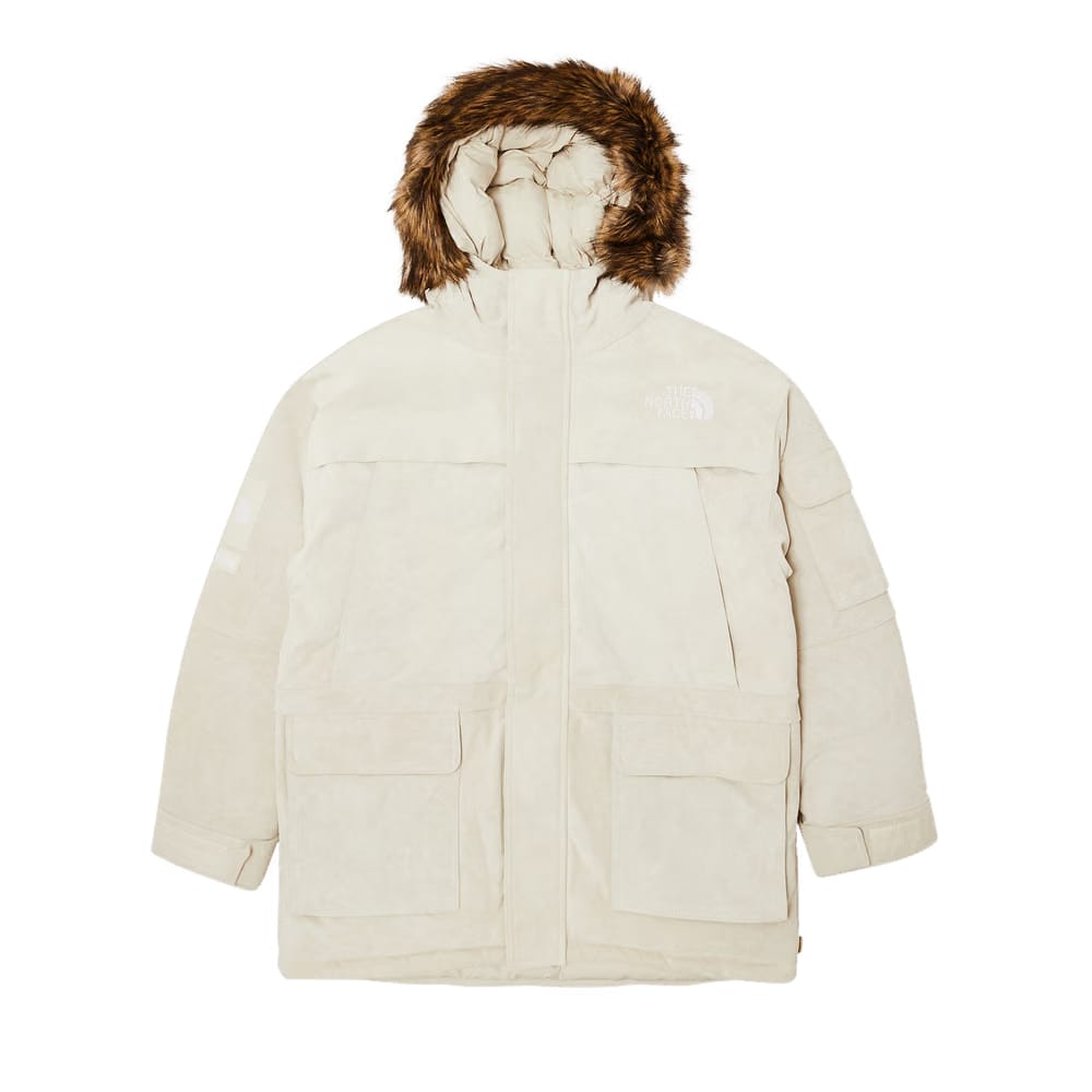 Supreme x The North Face Suede 600-Fill Down Parka Stone