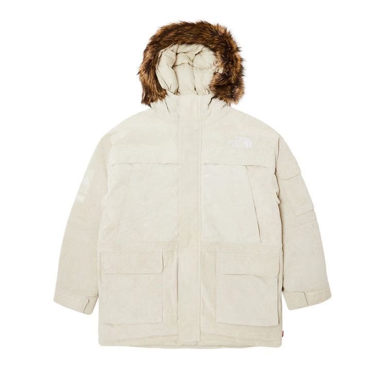 Supreme x The North Face Suede 600-Fill Down Parka Stone