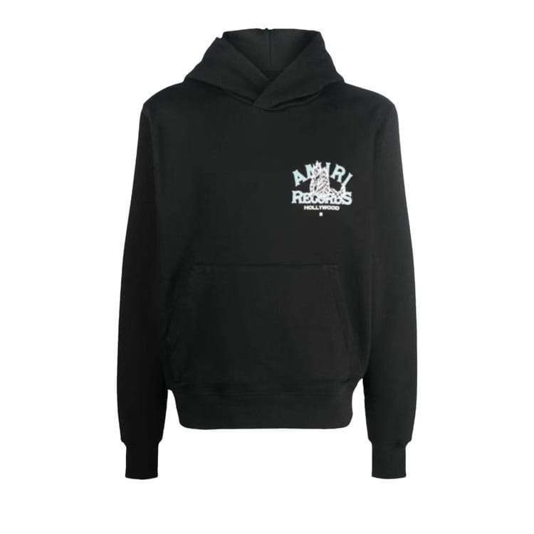 Amiri Records Wolf Hoodie Black