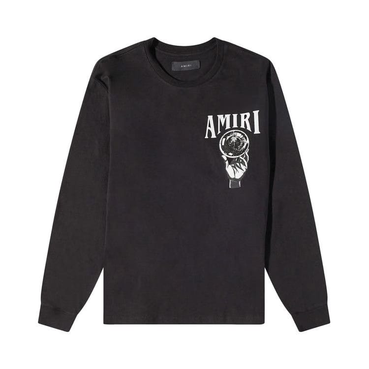 Amiri Crystal Ball Long-Sleeve T-Shirt Black