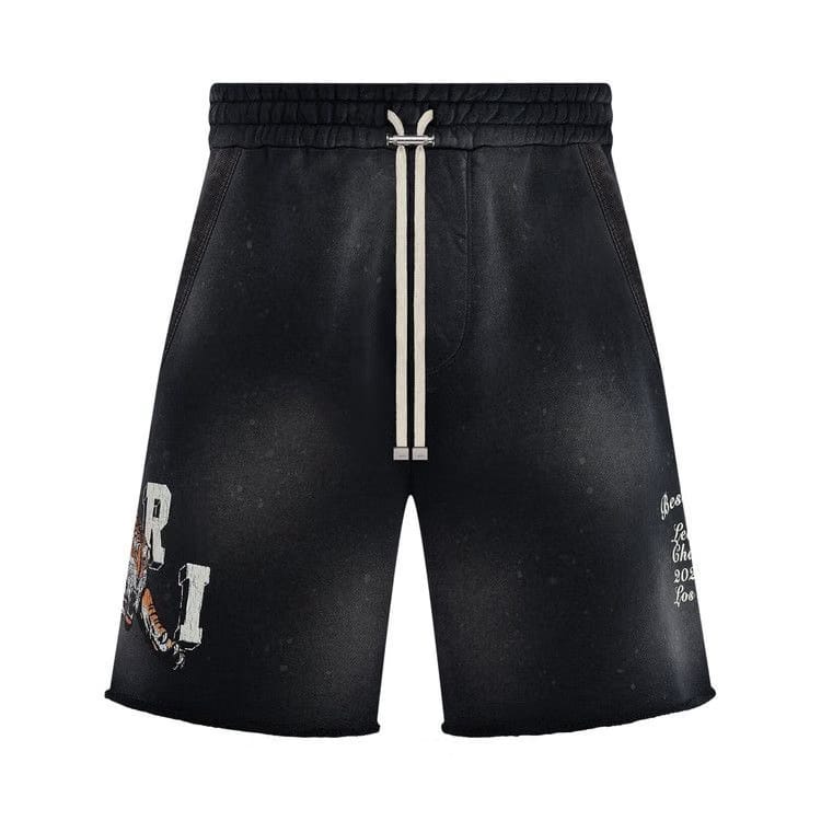 Amiri Vintage Tiger Sweatshort Black