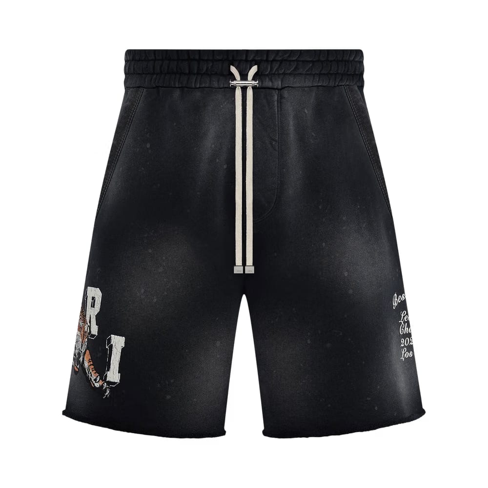 Amiri Vintage Tiger Sweatshort Black
