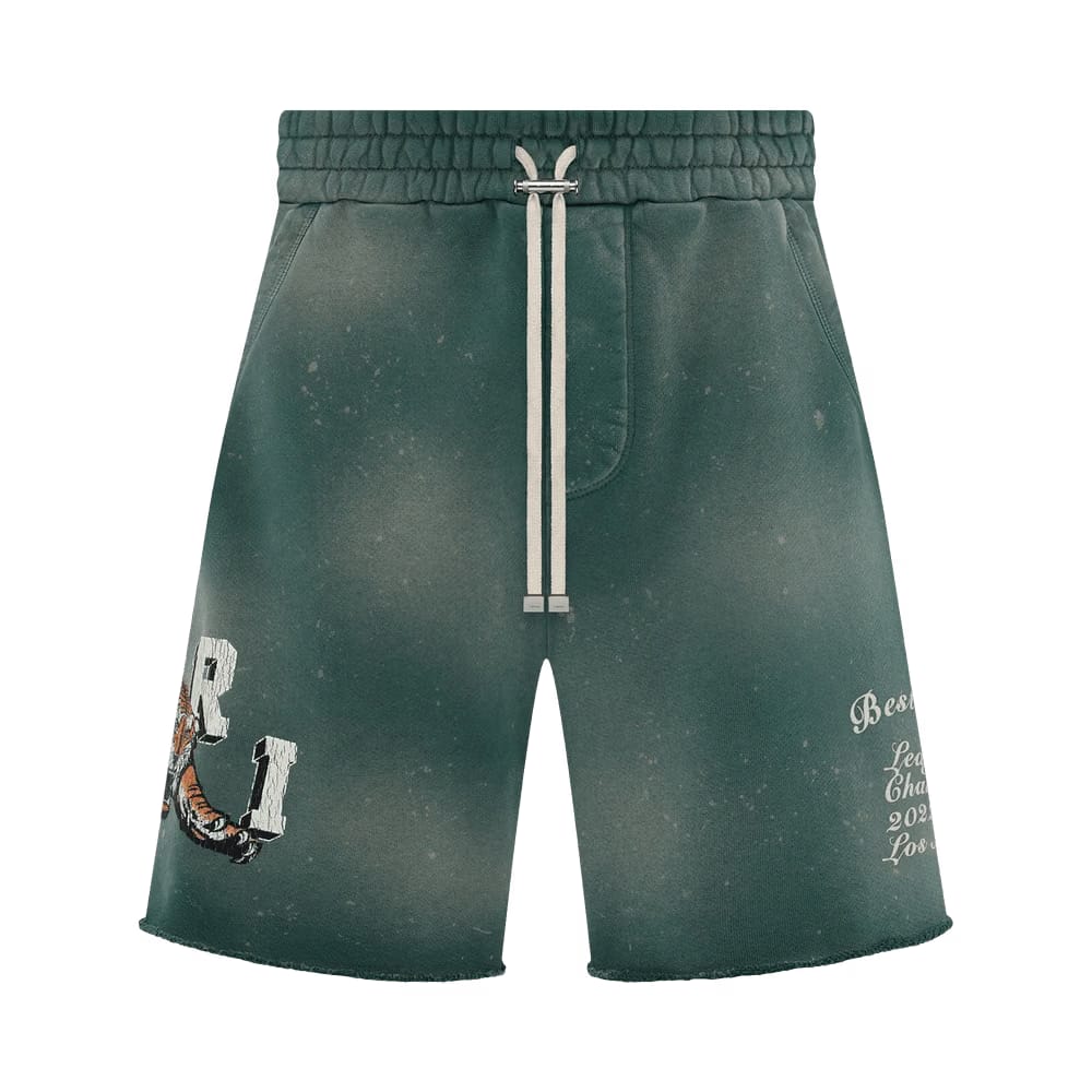 Amiri Vintage Tiger Sweatshort Green