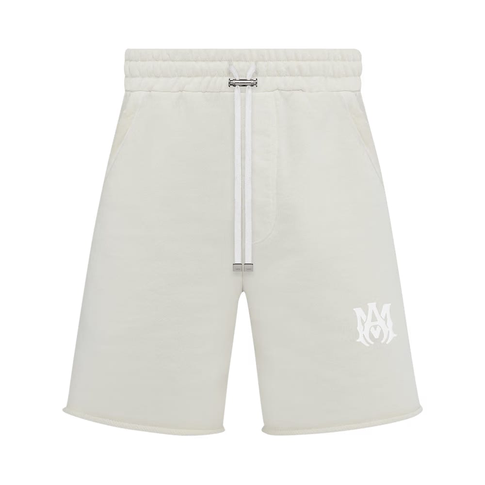 Amiri Logo Shorts Alabaster