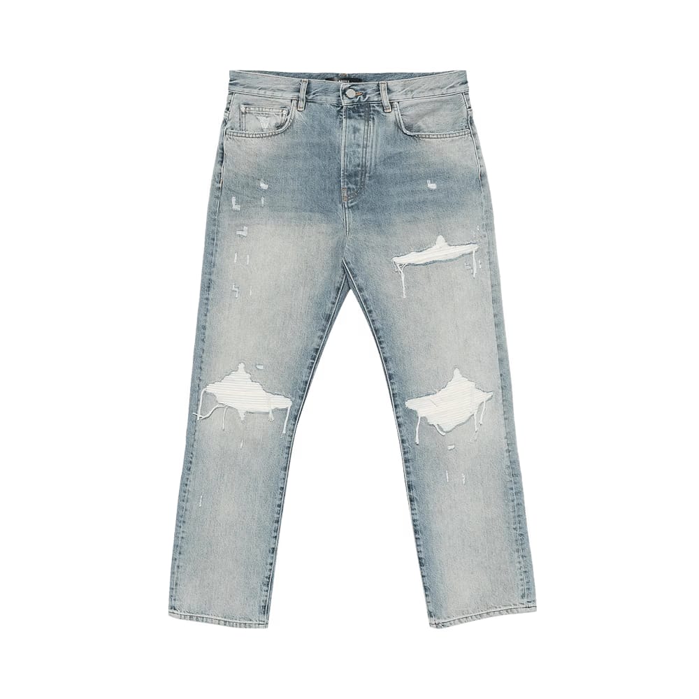 Amiri Suede Straight MX1 Jean Antique Indigo