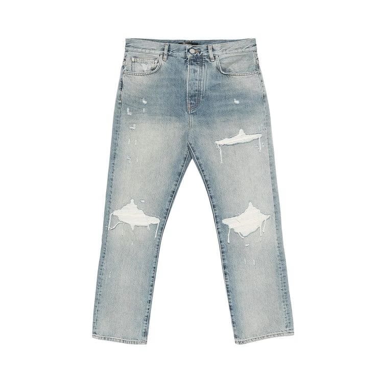 Amiri Suede Straight MX1 Jean Antique Indigo