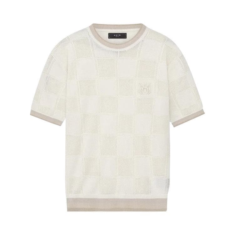 Amiri Checkered T-Shirt Birch