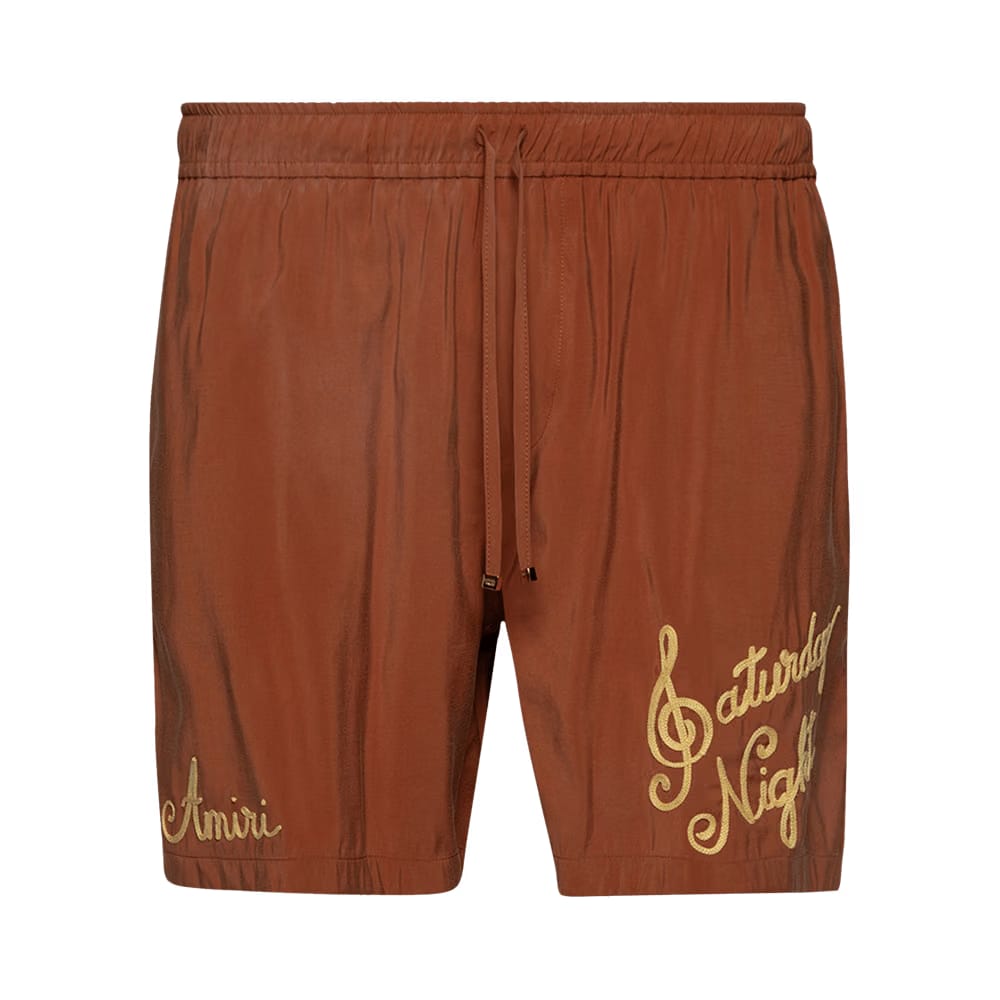 Amiri Saturday Night Shorts Burnt Orange