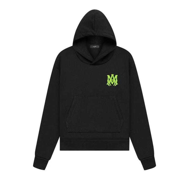 Amiri MA Logo Hoodie Black/Lime