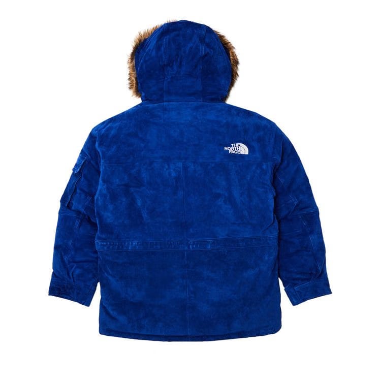Supreme x The North Face Suede 600-Fill Down Parka Blue