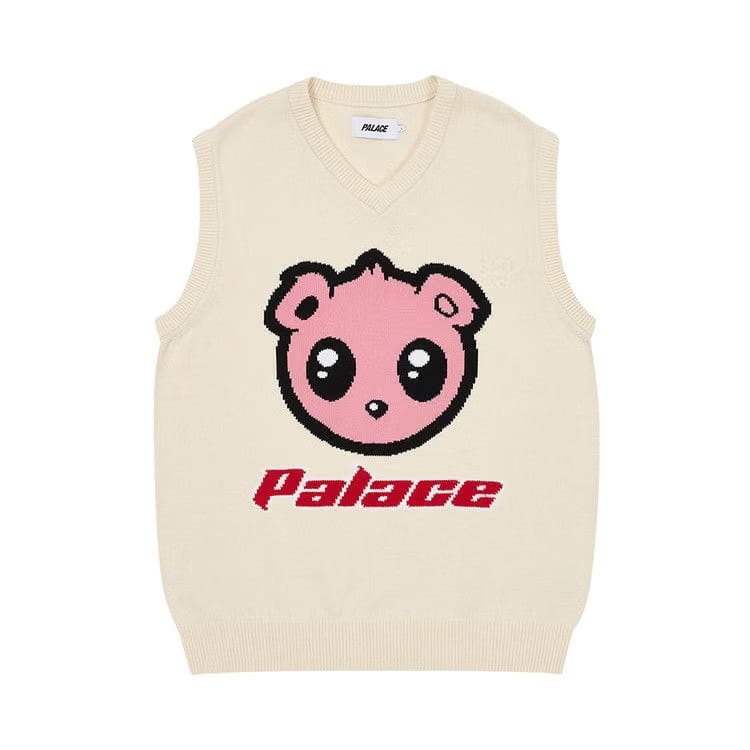 Palace Kawaii Vest Knit Soft White