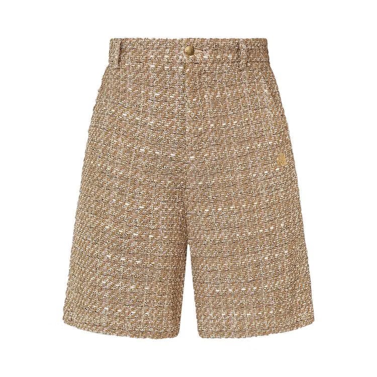 Amiri Boucle Shorts Camel