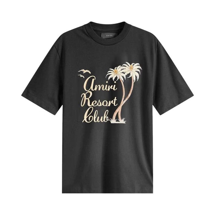 Amiri Twisted Palms T-Shirt Black