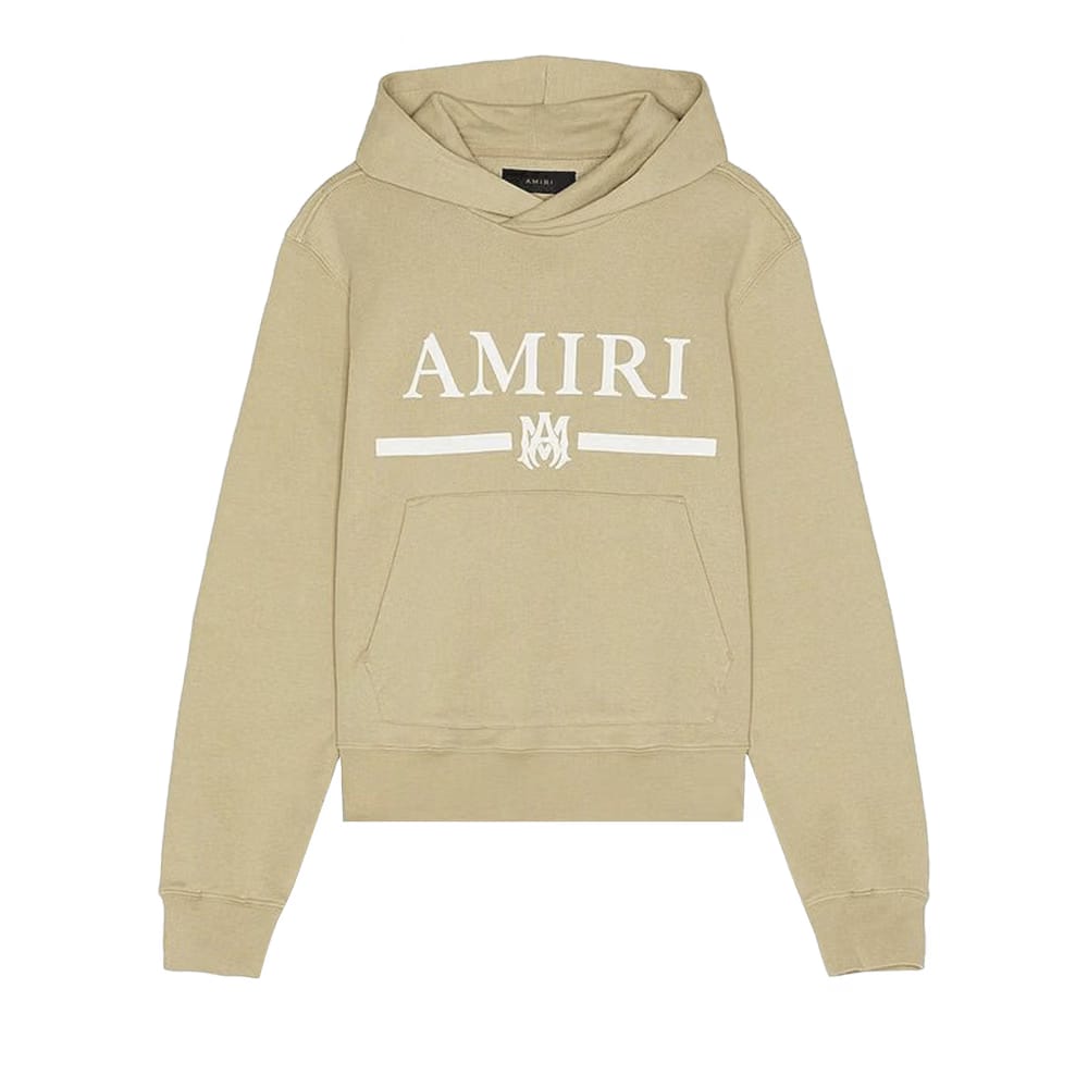Amiri Bar Logo Hoodie Tan