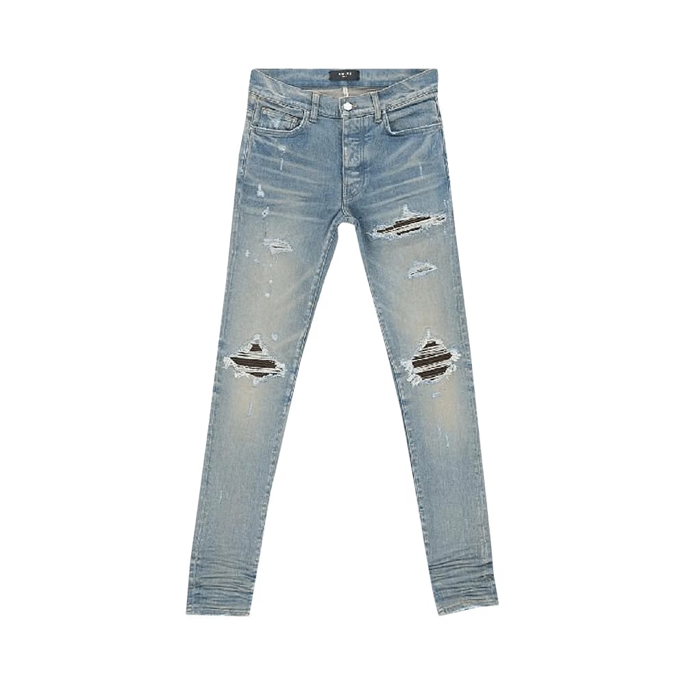 Amiri MX1 Leather Jean Indigo